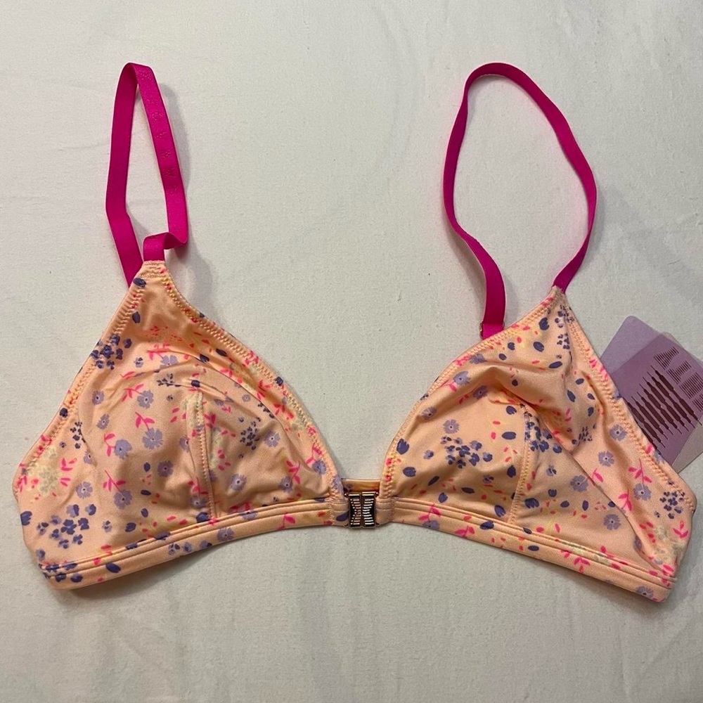 Savage X Fenty Floral Front Clasp Triangle Unlined Bralette